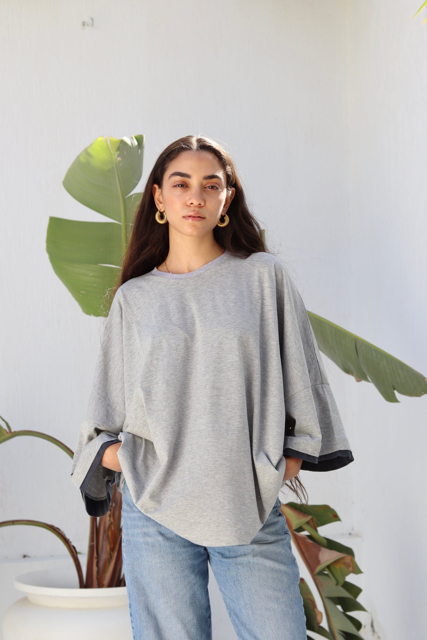 Grey duo shirt