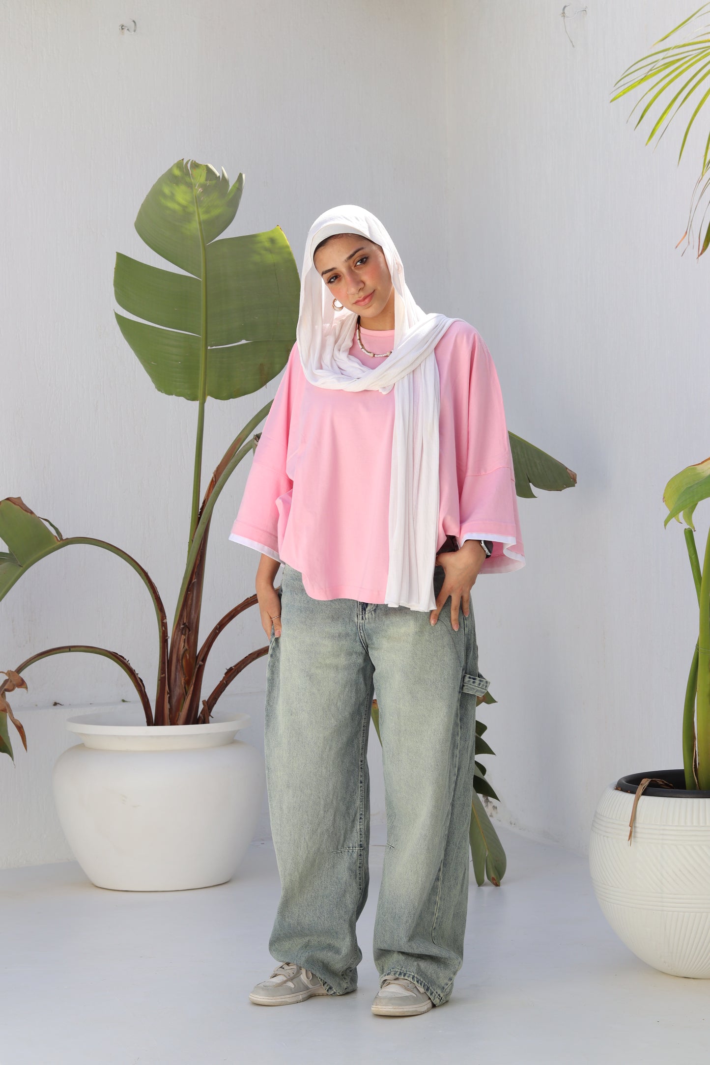 Pink duo shirt