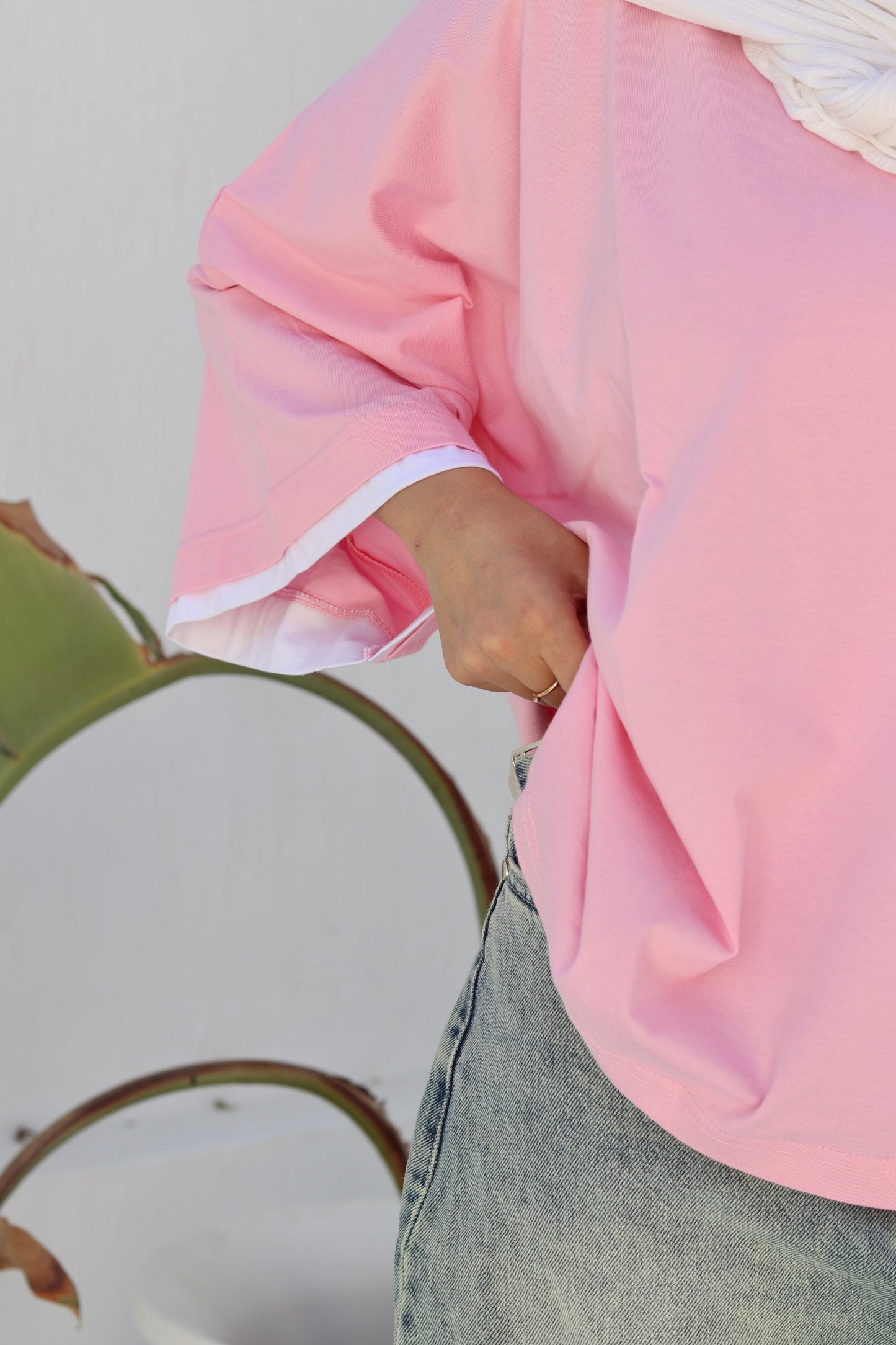 Pink duo shirt