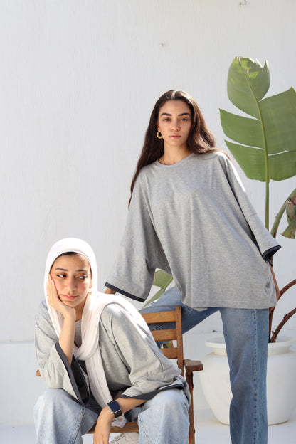 Grey duo shirt