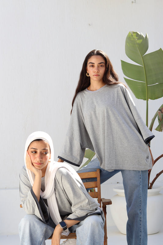 Grey duo shirt