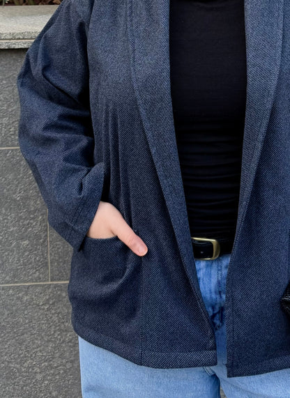 Navy essential cardigan