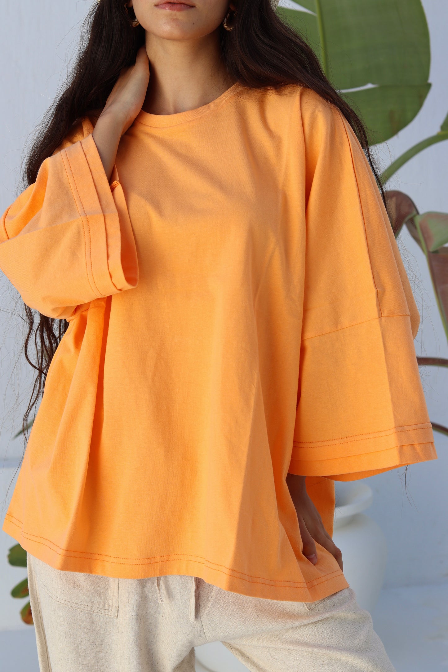 Orange duo shirt