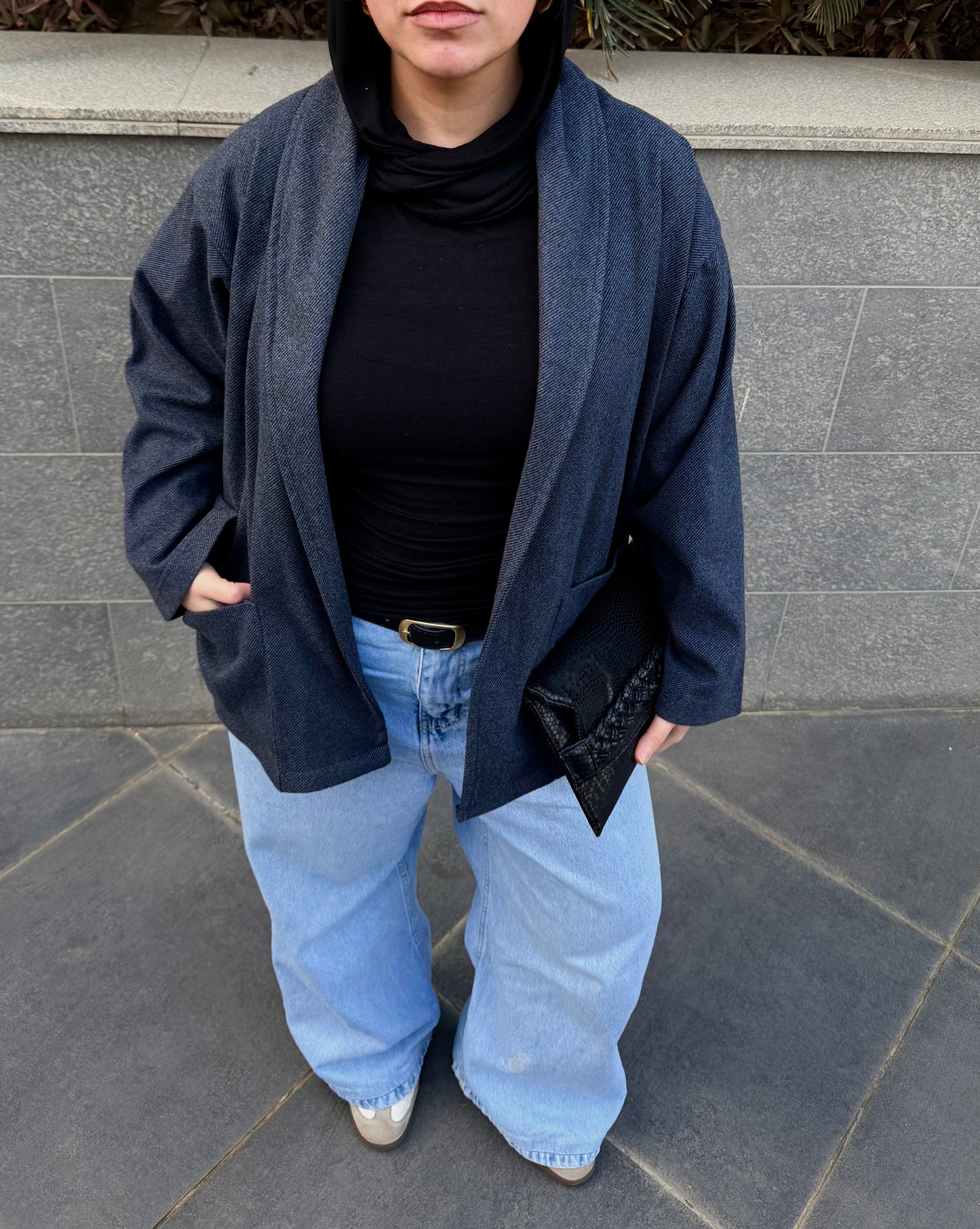 Navy essential cardigan