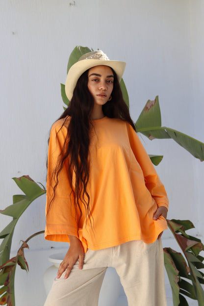 Orange duo shirt