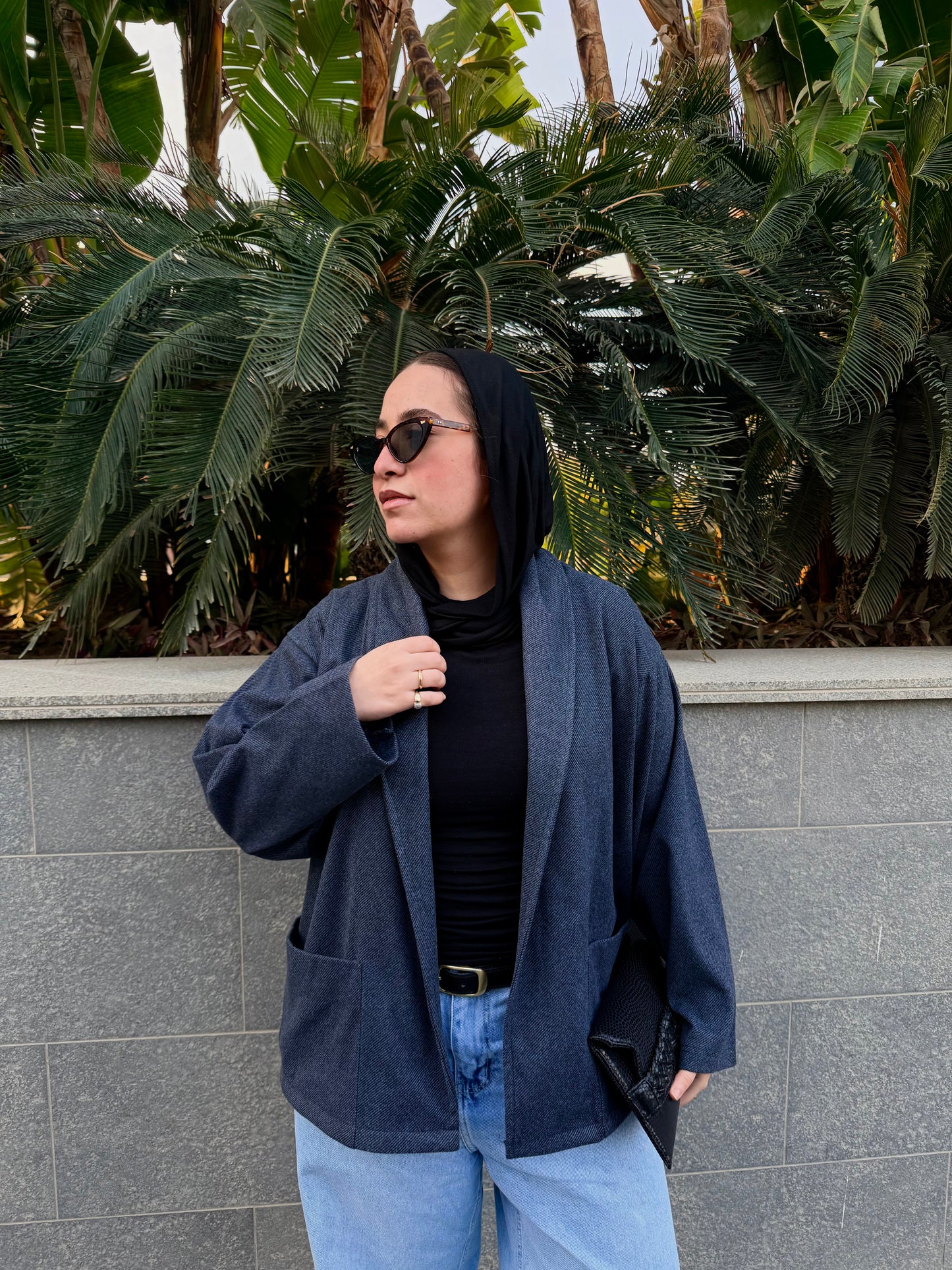 Navy essential cardigan