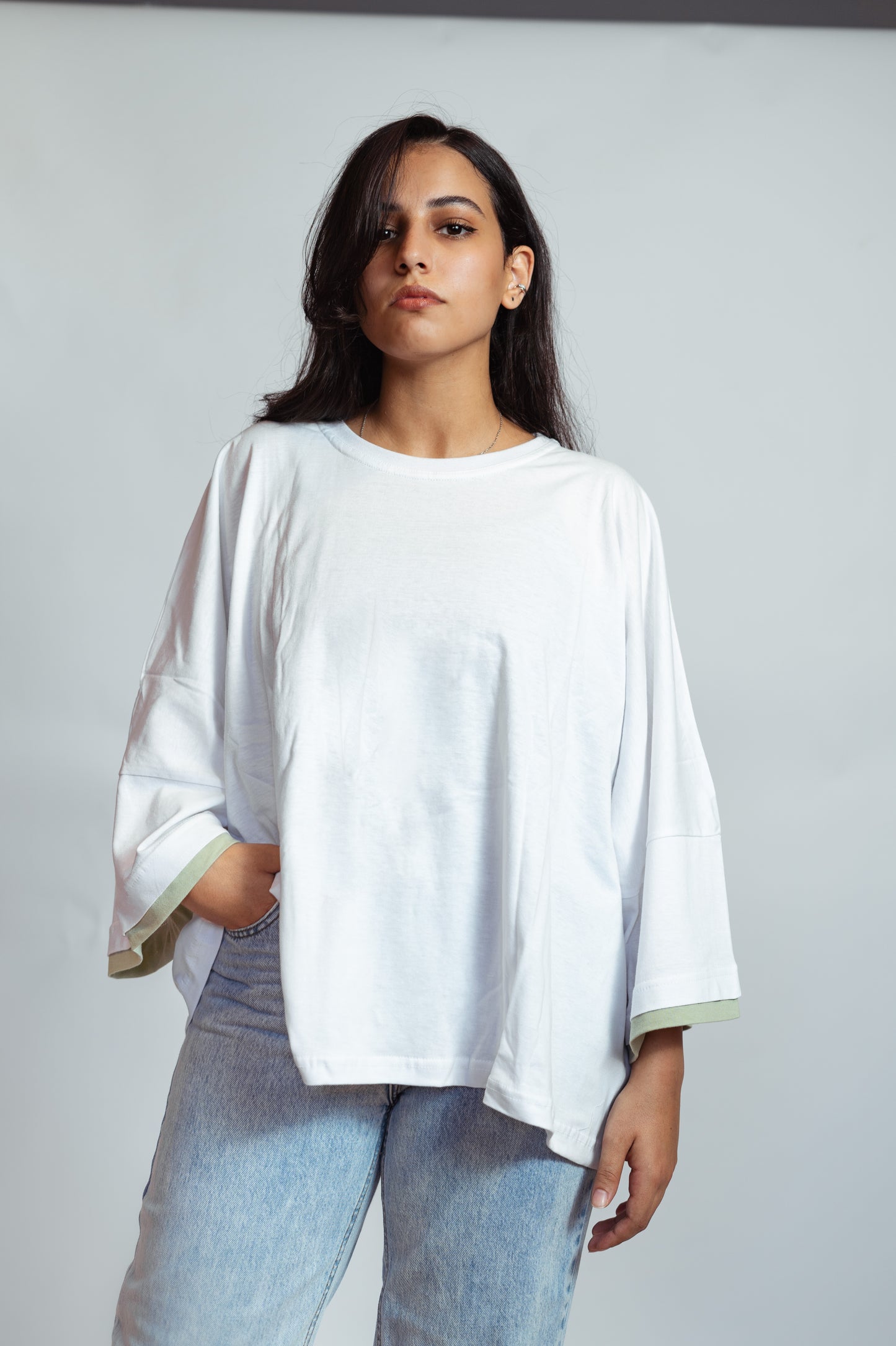 White duo shirt