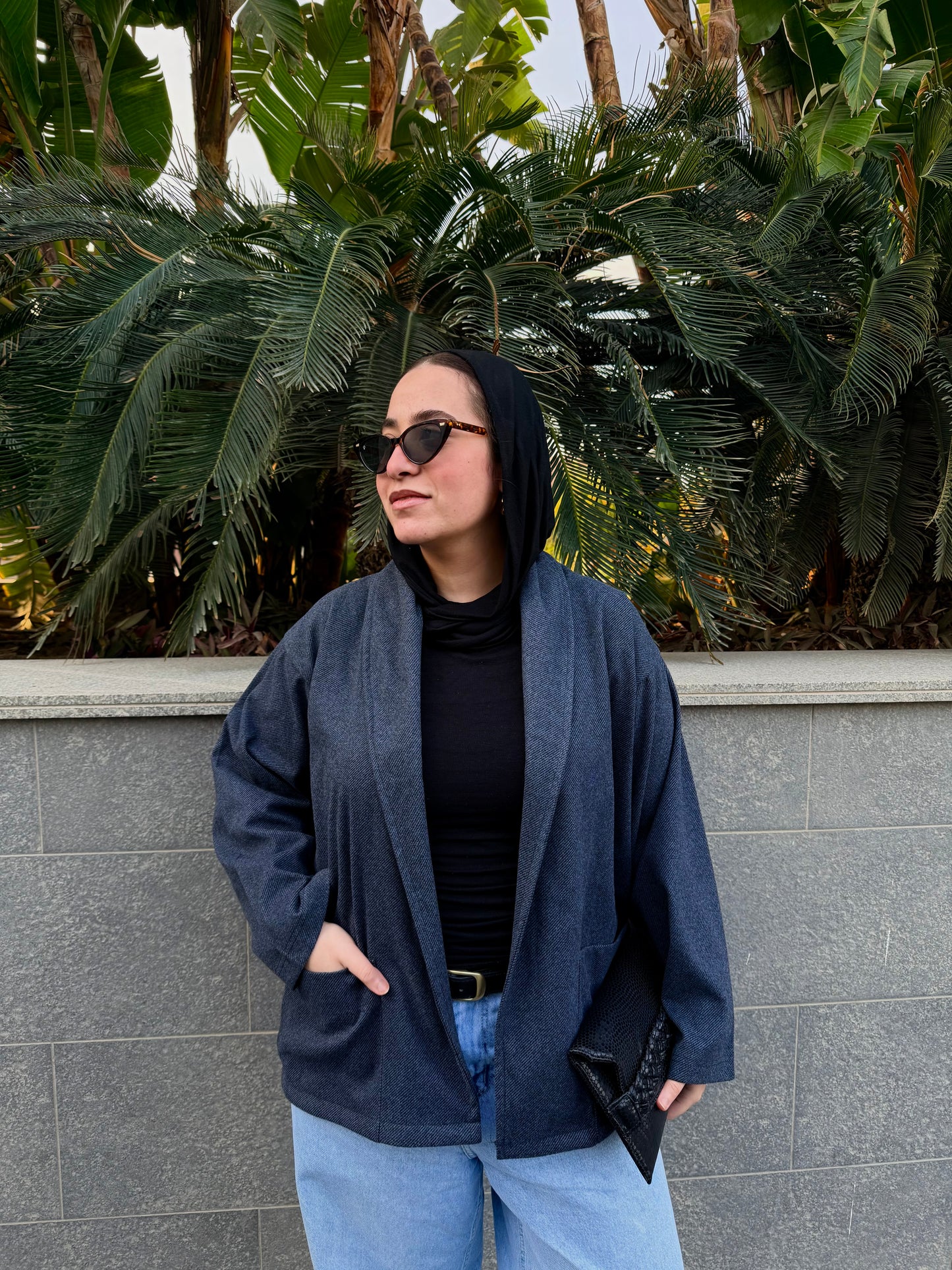 Navy essential cardigan
