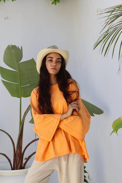 Orange duo shirt
