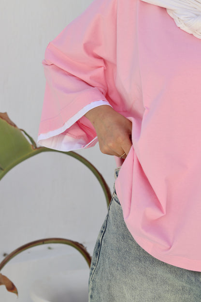 Pink duo shirt