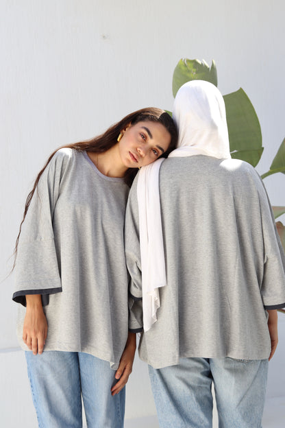 Grey duo shirt